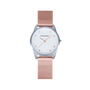 Radiant Reloj RA593203 con diseño de margaritas y correa rosa