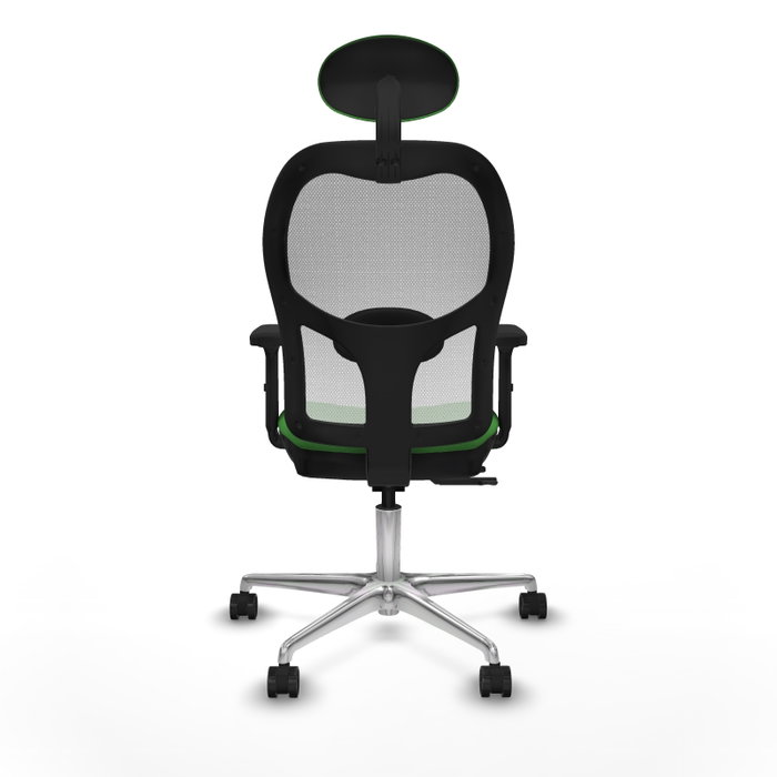 PIQUERAS Y CRESPO Silla de oficina Jorquera con mecanismo Sincro/Traslack Verde y Blanco