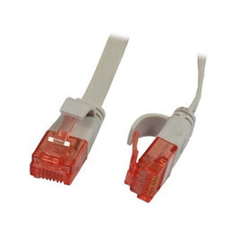 Synergy21 Patch Cable RJ45 Cat6 250Mhz 3m Gris UTP U/UTP PVC Plano | Para Red LAN