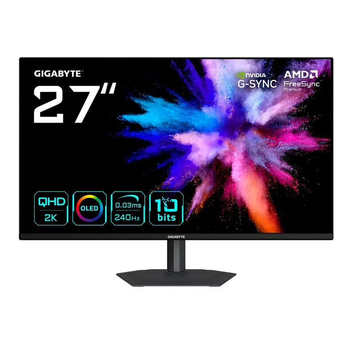 Gigabyte GO27Q24A Monitor Gaming QD-OLED 27 Pulgadas 2K QHD 240Hz Gigabyte GO27Q24A Monitor Gaming QD-OLED 27 Pulgadas 2K QHD 240Hz