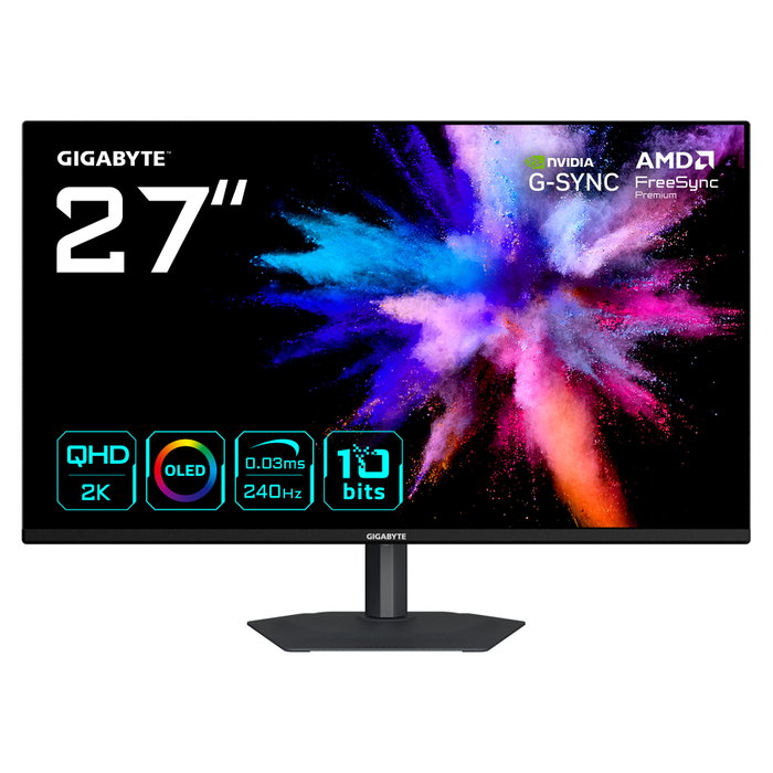 GIGABYTE GO27Q24A Monitor Gaming QD-OLED 27” QHD 240Hz 0,03ms Negro GIGABYTE GO27Q24A Monitor Gaming QD-OLED 27” QHD 240Hz 0,03ms Negro