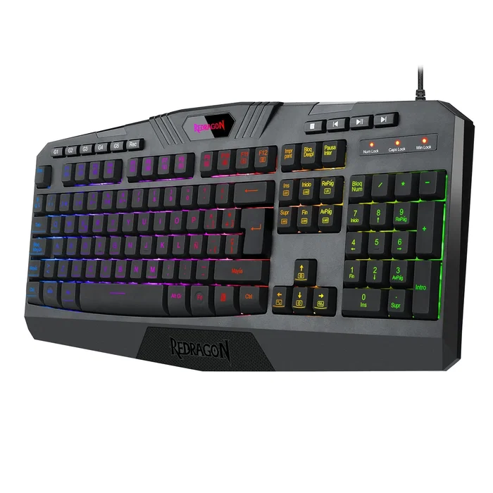 Redragon Harpe Pro Teclado Mecánico Gaming RGB Español España Negro