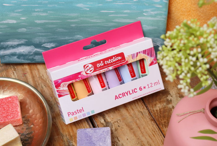 Talens Art Creation Set de pintura acrílica colores pastel 6 x 12 ml Talens Art Creation Set de pintura acrílica colores pastel 6 x 12 ml