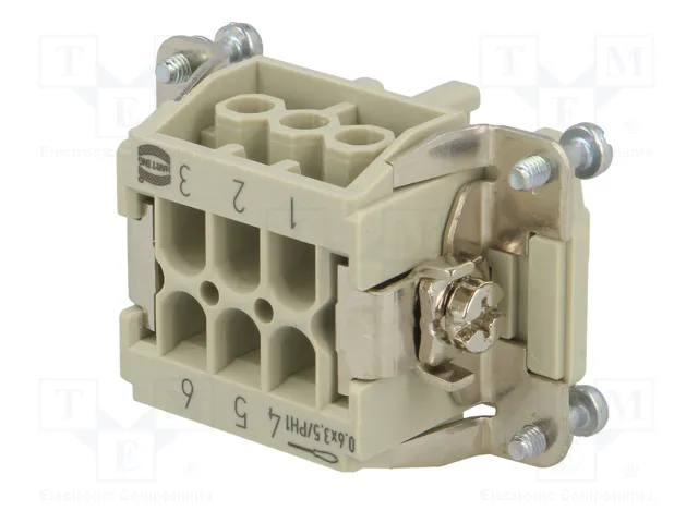 HARTING Han® Ex Plantilla de contacto hembra 6+PE