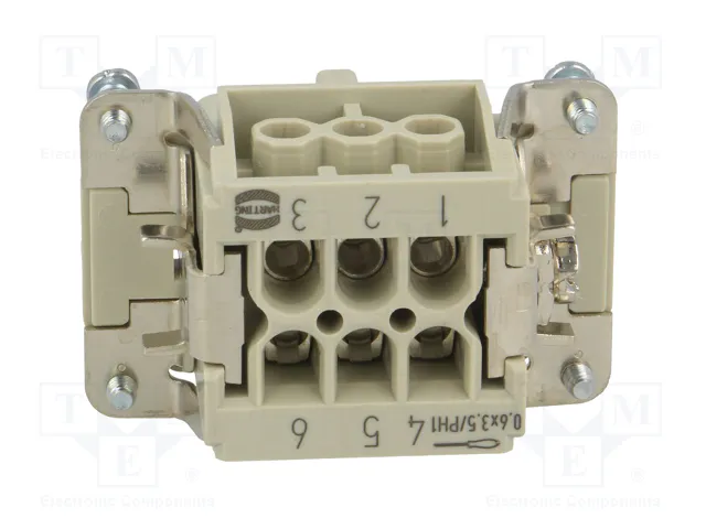 HARTING Han® Ex Plantilla de contacto hembra 6+PE