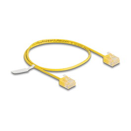 DeLOCK Cable de red RJ45 Cat.6 UTP Ultra Slim 0,5 m Amarillo