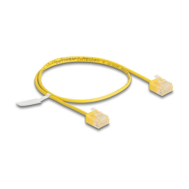 DeLOCK Cable de red RJ45 Cat.6 UTP Ultra Slim 0,5 m Amarillo