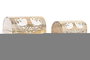 DKD Home Decor Set de 2 Joyeros de Mango Árbol de la Vida