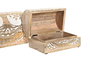 DKD Home Decor Set de 2 Joyeros de Mango Árbol de la Vida