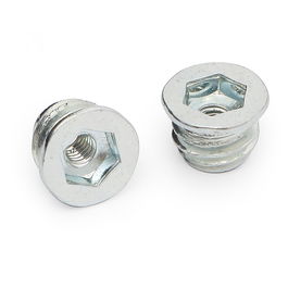 HERRAJES ALK Tuerca de Embutir Allen Hierro M-4 Largo 8mm para HPL