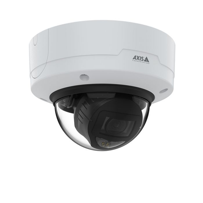 Axis Cámara IP Minidomo P3267-LVE 5MP 3-8mm IR40 WDR IK10 IP66 para Exteriores con Deep Learning y Lightfinder 2.0