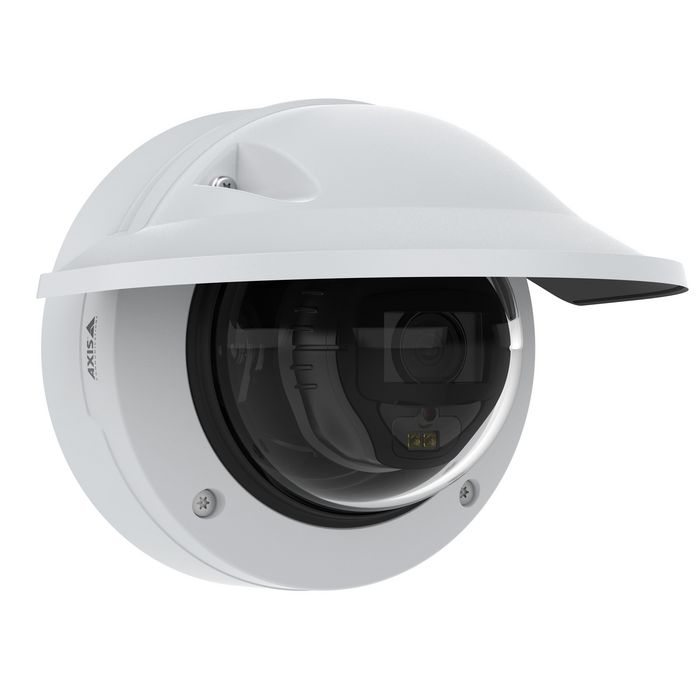 Axis Cámara IP Minidomo P3267-LVE 5MP 3-8mm IR40 WDR IK10 IP66 para Exteriores con Deep Learning y Lightfinder 2.0
