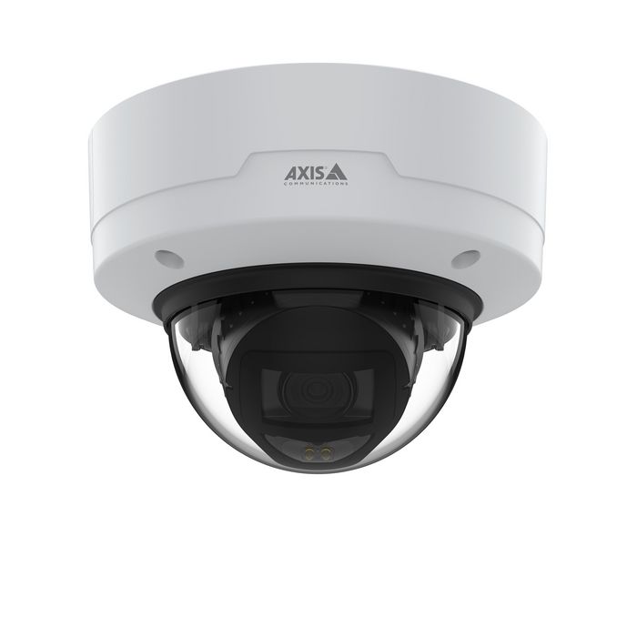 Axis Cámara IP Minidomo P3267-LVE 5MP 3-8mm IR40 WDR IK10 IP66 para Exteriores con Deep Learning y Lightfinder 2.0