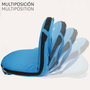 Aktive Asiento plegable azul con respaldo ajustable