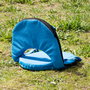 Aktive Asiento plegable azul con respaldo ajustable