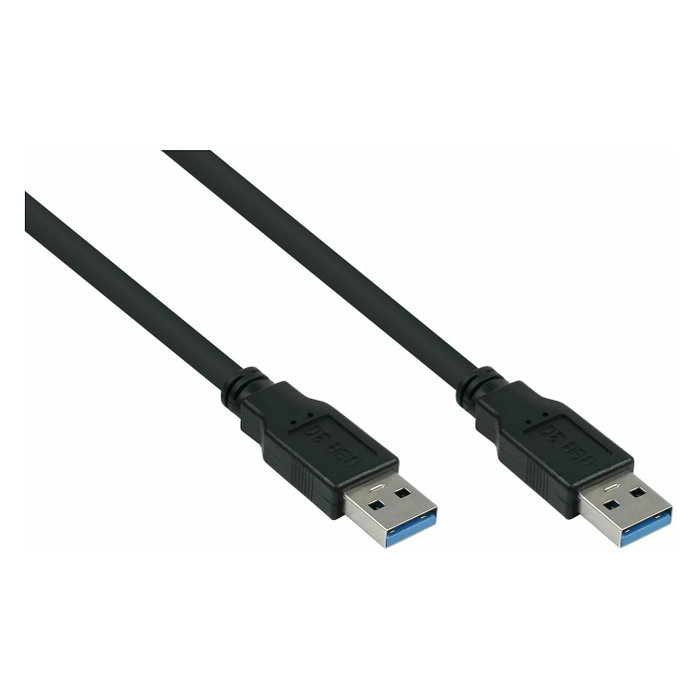 Kabelmeister Cable USB 3.0 tipo A a tipo A de 1m, negro Kabelmeister Cable USB 3.0 tipo A a tipo A de 1m, negro