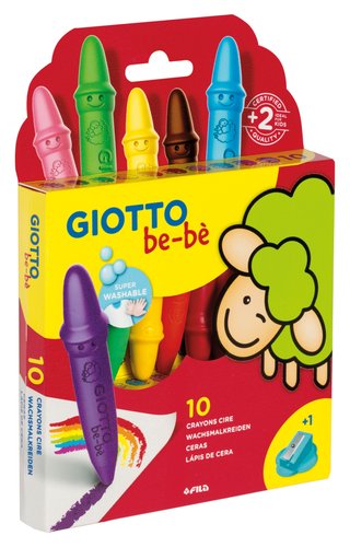 Ceras Giotto Bebe C/10+Afilalapiz Ceras Giotto Bebe C/10+Afilalapiz