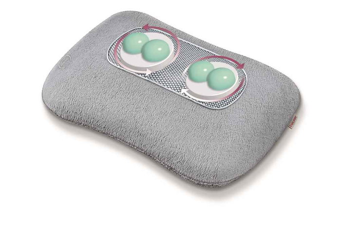 Beurer MG-145 Almohada de Masaje Shiatsu con Función Calor para Cuello, Espalda y Piernas