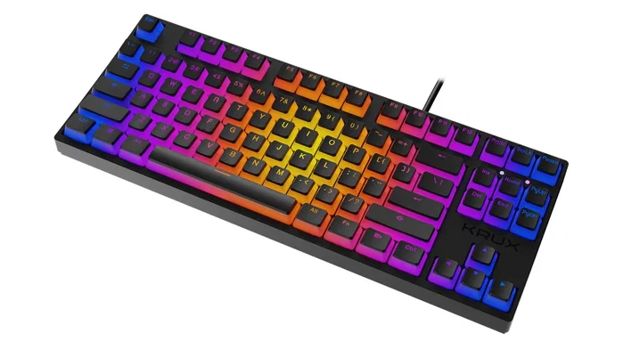 Krux Atax PRO RGB Pudding Outemu Black Negro Krux Atax PRO RGB Pudding Outemu Black Negro