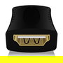 ICY BOX Adaptador HDMI IB-CB005, Hembra a Hembra, Negro, 4K UHD 3840x2160, Contactos Chapados en Oro