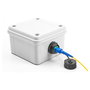 DeLOCK 88032 Conector de fibra óptica SC Simplex hembra a SC Simplex hembra con tapa impermeable