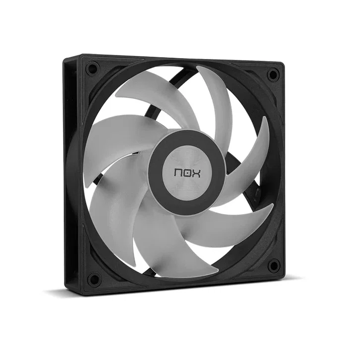 NOX Hummer R-400 ARGB - Refrigerador de aire para CPU, 12 cm, 2200 RPM, 4 tubos de calor, Negro, Compatible con LGA 1200/1700/AM4/AM5