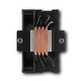 NOX Hummer R-400 ARGB - Refrigerador de aire para CPU, 12 cm, 2200 RPM, 4 tubos de calor, Negro, Compatible con LGA 1200/1700/AM4/AM5