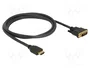 DeLOCK 85653 Cable Adaptador de Vídeo HDMI a DVI Bidireccional 1,5 m