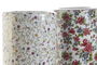 DKD Home Decor Paraguero Blanco Multicolor Porcelana Flores 19 x 45 x 19 cm (2 Unidades)