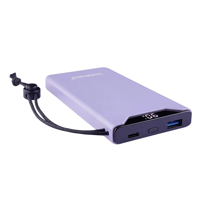 Intenso Power Bank 7332033 F10000 - Batería Externa 10000 mAh, Carga Rápida Power Delivery y Quick Charge 3.0, 20W, Color Púrpura/Lila