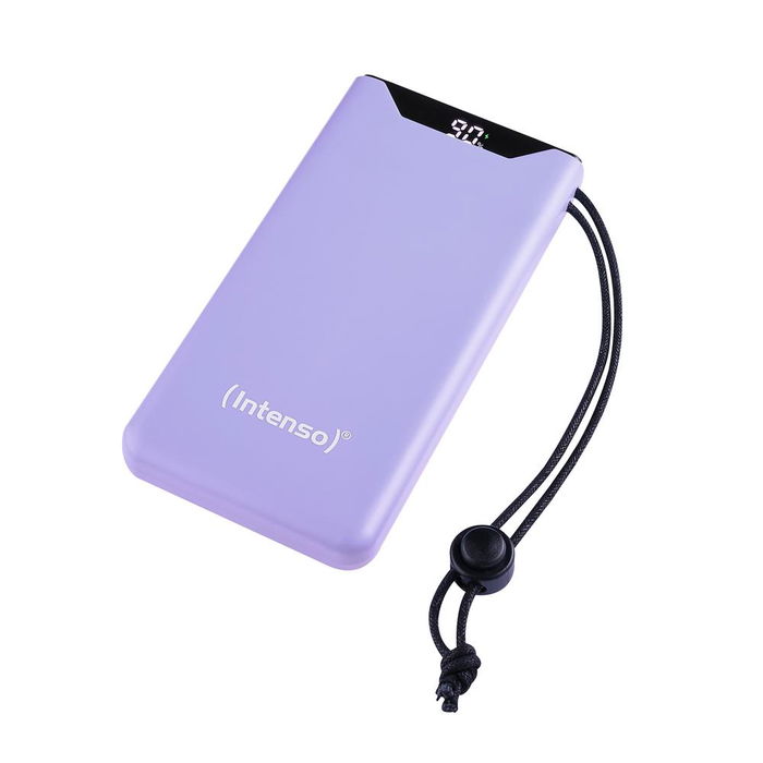 Intenso Powerbank F10000 10000 mAh Lila - Carga Rápida Power Delivery y Quick Charge 3.0, 20W, Batería Polímero de Litio