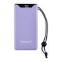 Intenso Powerbank F10000 10000 mAh Lila - Carga Rápida Power Delivery y Quick Charge 3.0, 20W, Batería Polímero de Litio