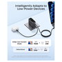 Anker Cargador de Pared 100 W con Pantalla Inteligente y 3 Puertos, Negro B121B