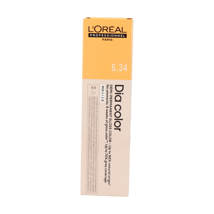 L'Oréal Professionnel Paris DIA COLOR 6.34 Rubio Oscuro Dorado Cobrizo 60 ml
