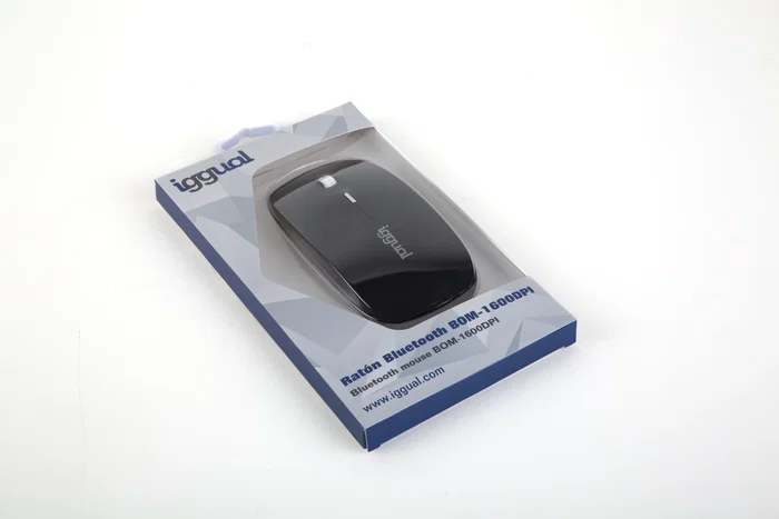 Iggual Ratón Bluetooth BOM-1600DPI Negro Ambidextro Iggual Ratón Bluetooth BOM-1600DPI Negro Ambidextro