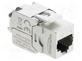 DeLOCK 90715 Módulo Keystone RJ45 hembra a LSA Cat.8.1 blindado sin herramientas