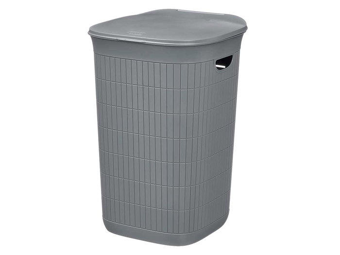 Stefanplast Pongotodo Domus Cesto de Basura de 50 Litros, Color Gris Azulado, Dimensiones 36.5 x 56 x 37 cm (Set de 6)