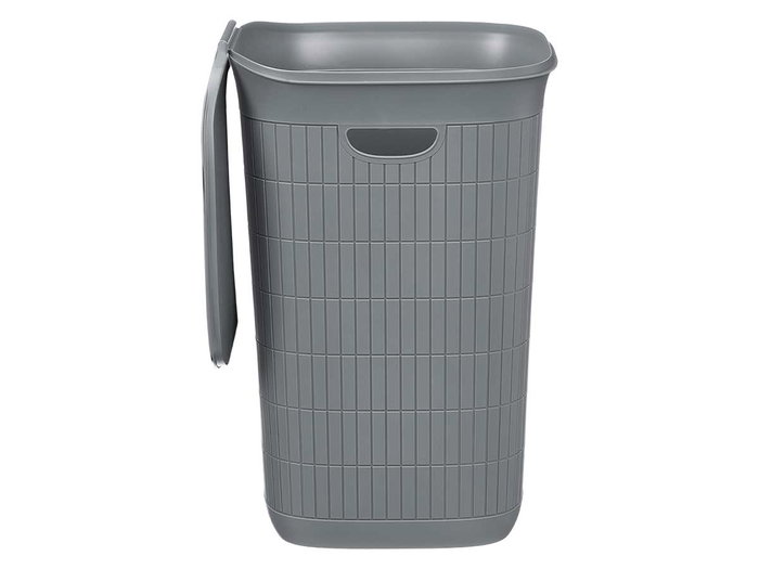 Stefanplast Pongotodo Domus Cesto de Basura de 50 Litros, Color Gris Azulado, Dimensiones 36.5 x 56 x 37 cm (Set de 6)