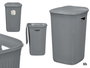 Stefanplast Pongotodo Domus Cesto de Basura de 50 Litros, Color Gris Azulado, Dimensiones 36.5 x 56 x 37 cm (Set de 6)