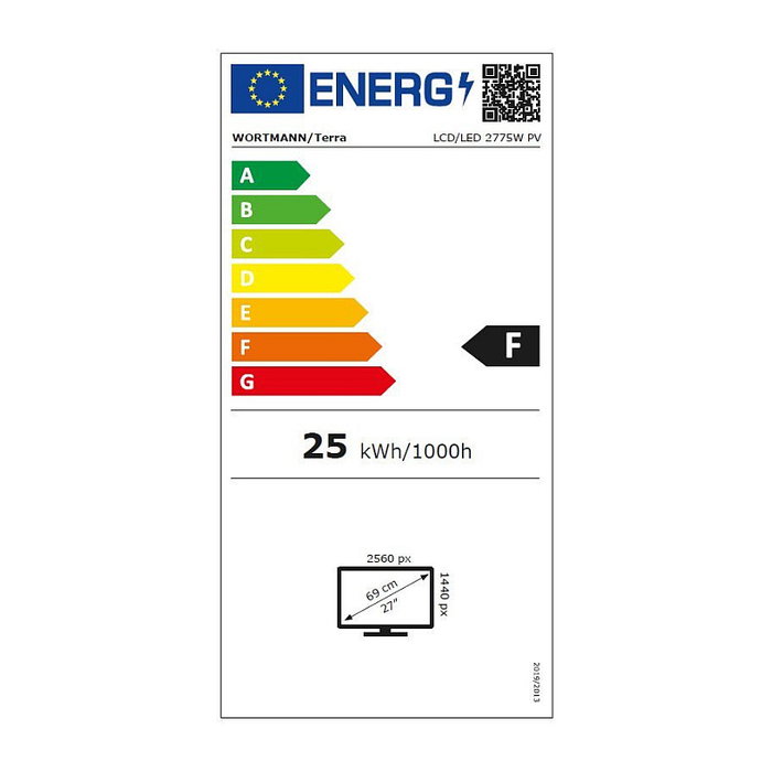 Terra 2775W PV v3 Monitor 27 pulg. WQHD IPS USB-C Negro Terra 2775W PV v3 Monitor 27 pulg. WQHD IPS USB-C Negro
