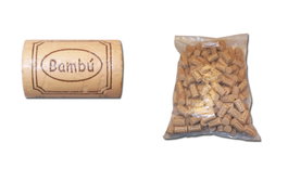 Bambú y corcho cilíndrico 38x24 (200 unidades) Skit de 900g