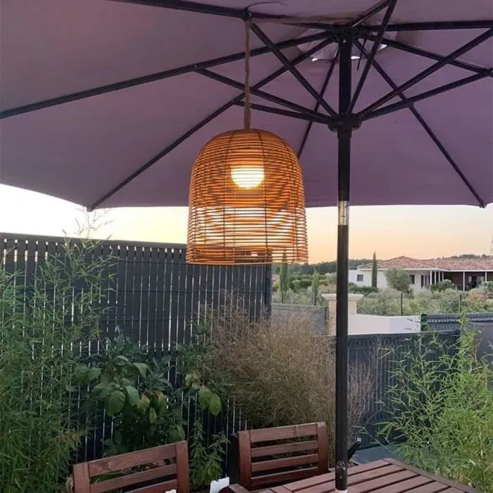 Lumisky HANG BOHEME Lámpara Colgante Nómada H35 cm Poliratán Cuerda LED Blanco Cálido Regulable