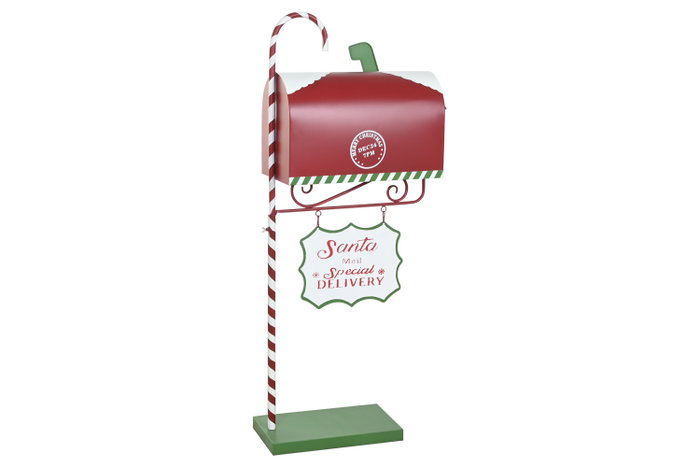 DKD Home Decor Buzón Metal Rojo 45x21x108