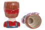 DKD Home Decor Macetero de Cerámica Chica Lazo Multicolor Pack de 2