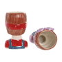 DKD Home Decor Macetero de Cerámica Chica Lazo Multicolor Pack de 2