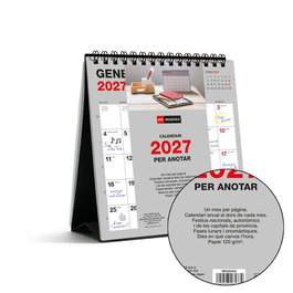 MIQUELRIUS Calendario de sobremesa 2027 Catalan Basic Mensual