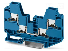 PHOENIX CONTACT XTV 6-QUATTRO BU Conector de carril azul