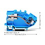WAGO Terminal de conexión 784-613 para 1 conductor de 10 mm² azul