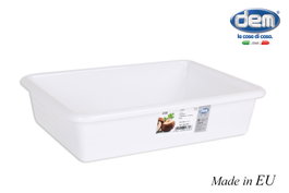 Dem Cubeta Blanca Bobby, 2 Litros, 26 x 19 x 5 cm (48 Unidades)