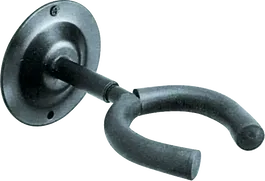 Quiklok Soporte Guitarra Pared Recto Negro Acero Montaje Pared Carga Máxima 12.5 kg